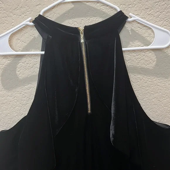 CALVIN KLEIN WOMEN’S BLACK VELVET BLOUSE L - Picture 10 of 12